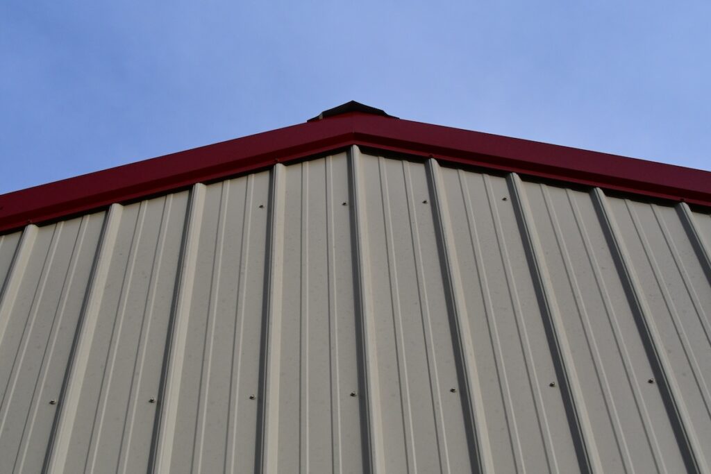 Metal Siding on a Building