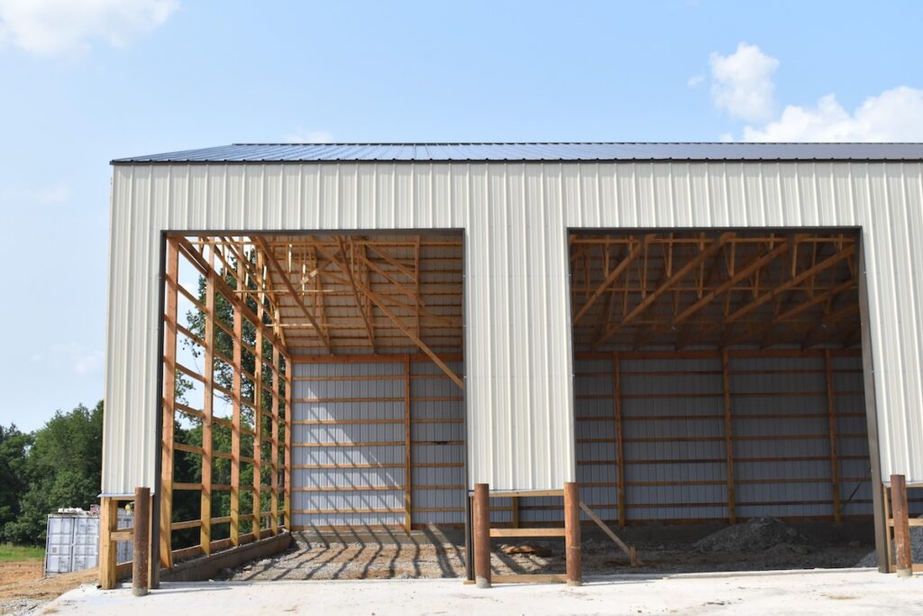 New Metal Building installation