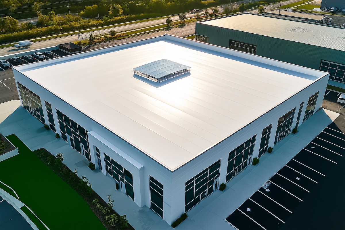 commercial building featuring a white tpo roof
