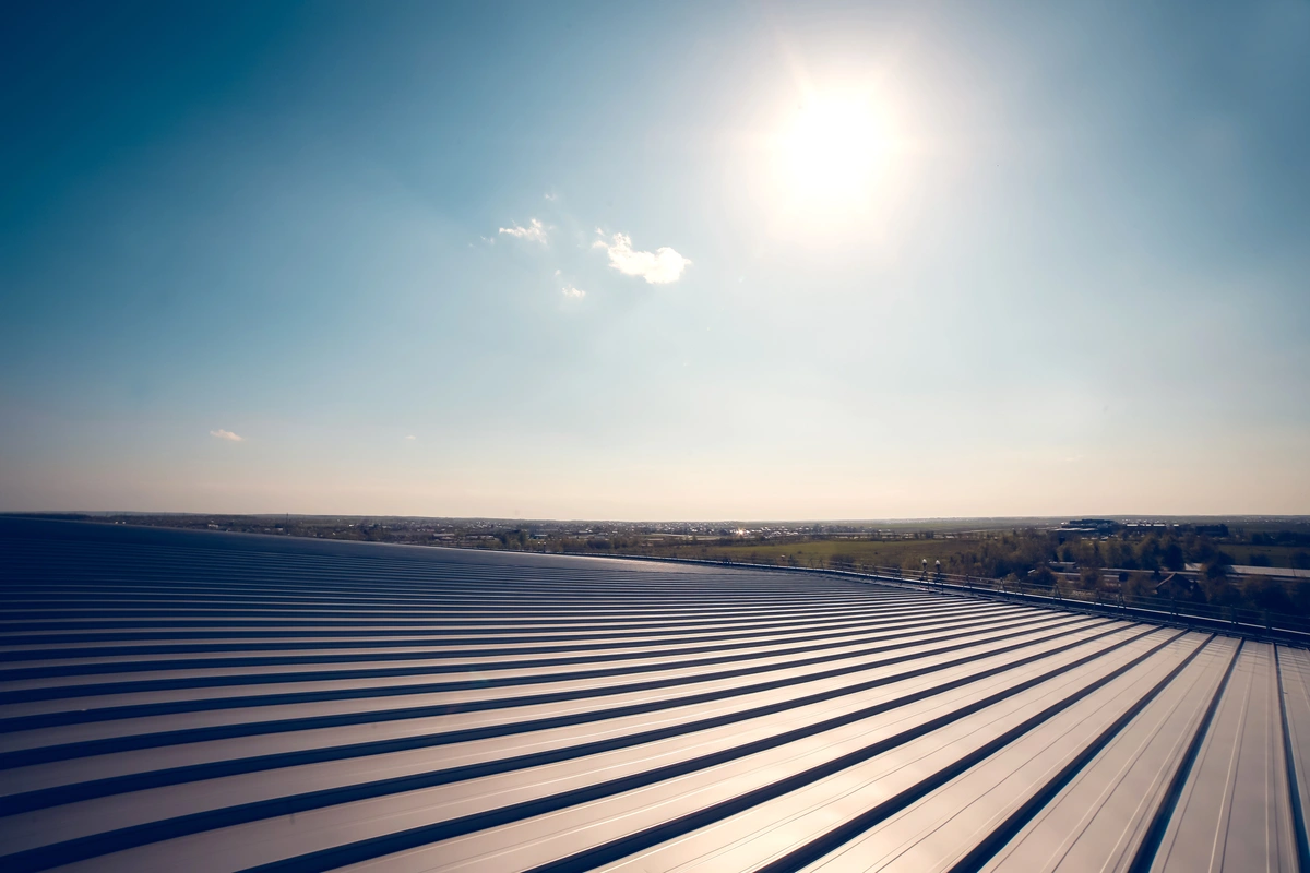 sleek metal roof