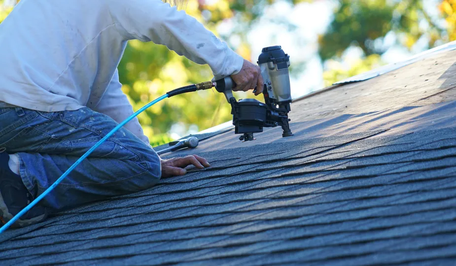 Storm damage roof repair in Coon Rapids
