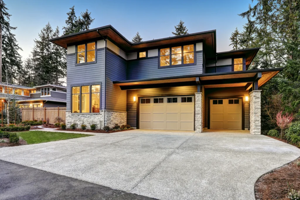 Home in Edina with dark siding