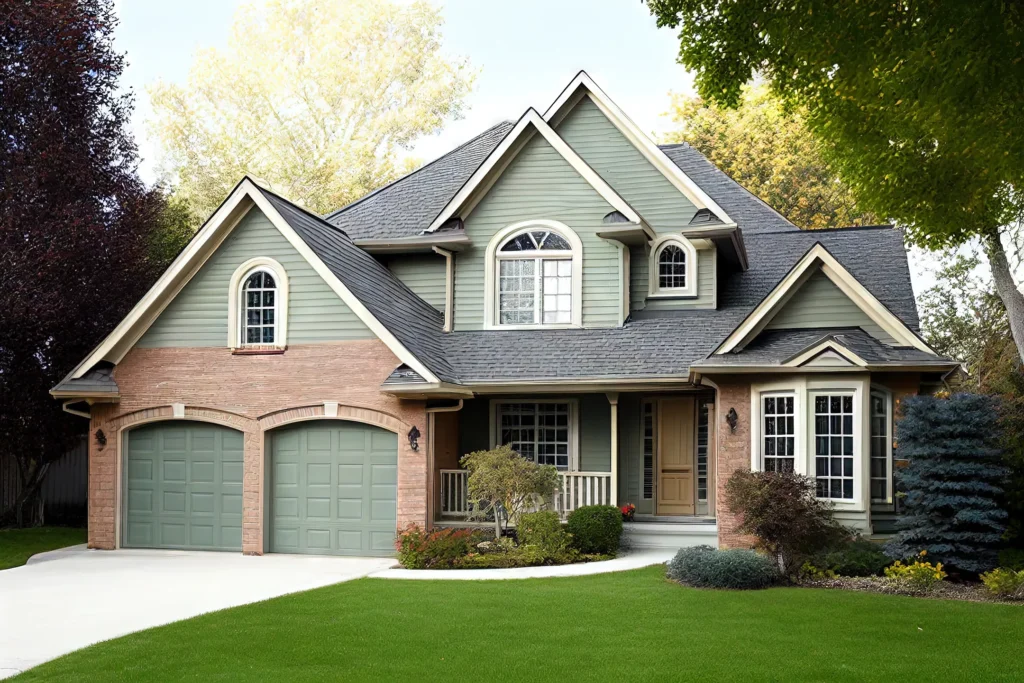 Light green house in Hugo