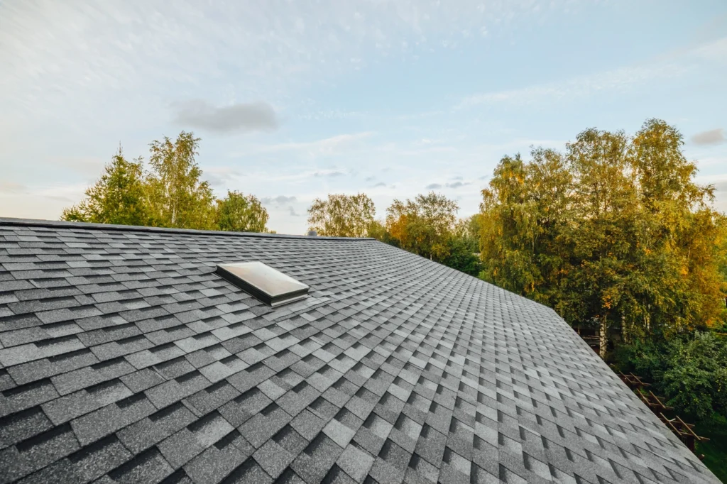 Close up view of shingle roofing in wayzata