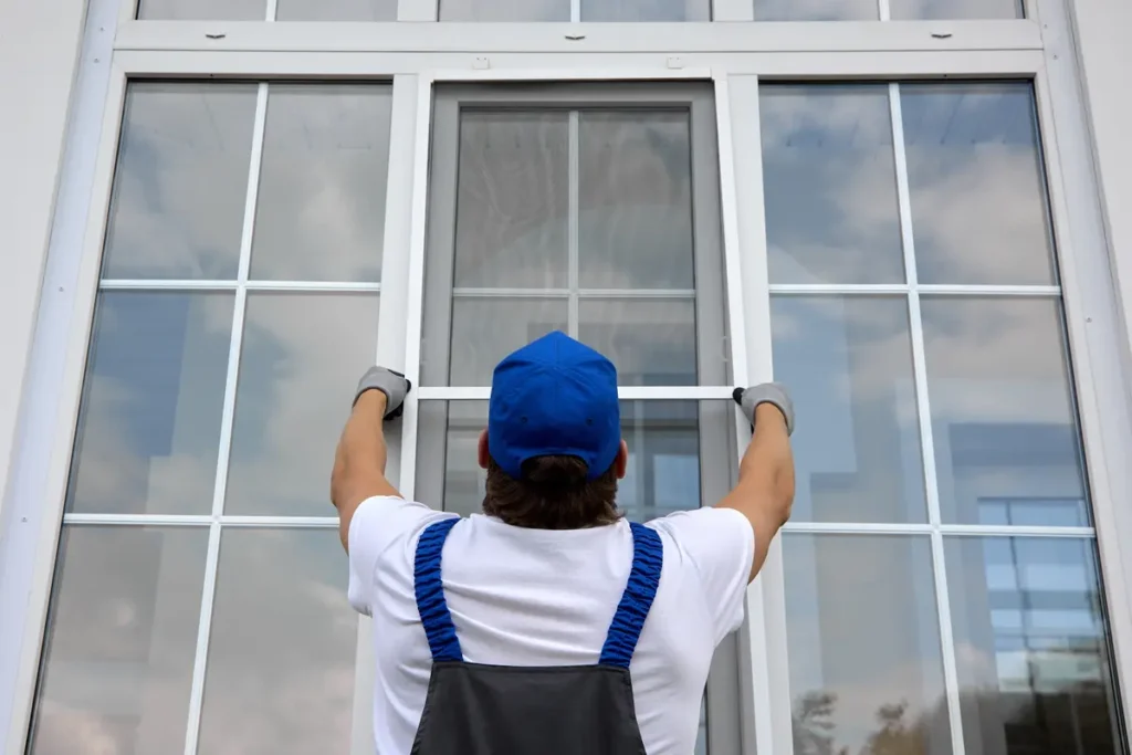 adjusting new windows outside