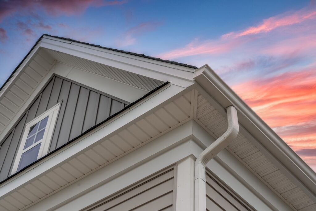 White gutter system